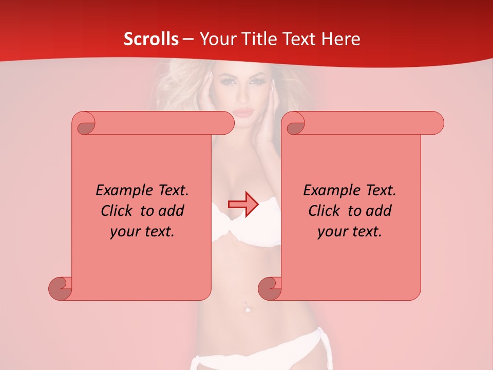 Curvaceous Breasts Beautiful PowerPoint Template