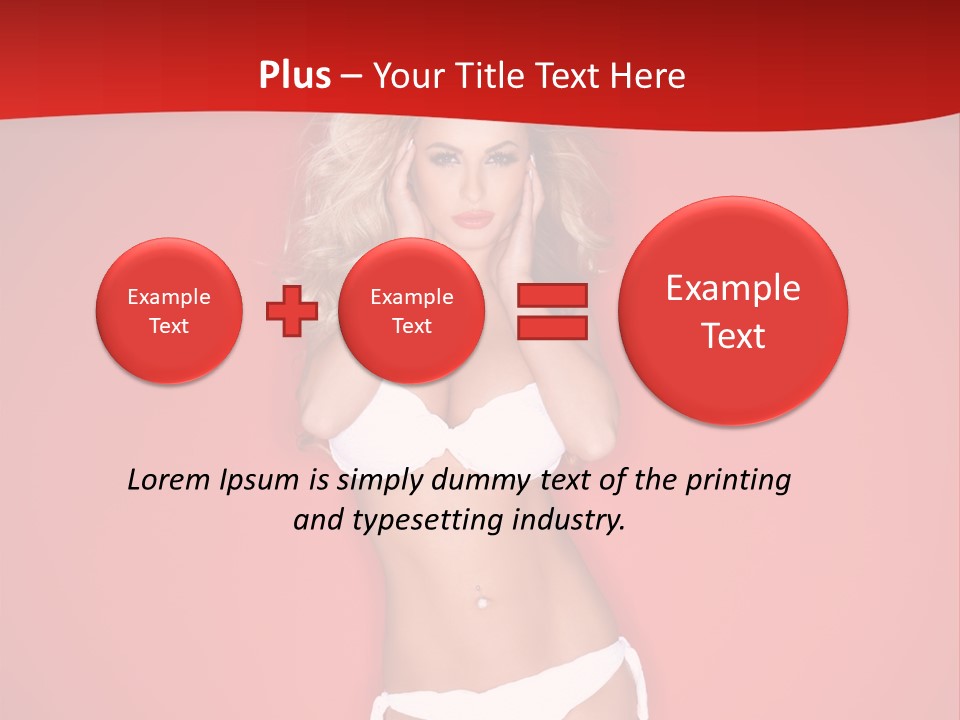 Curvaceous Breasts Beautiful PowerPoint Template
