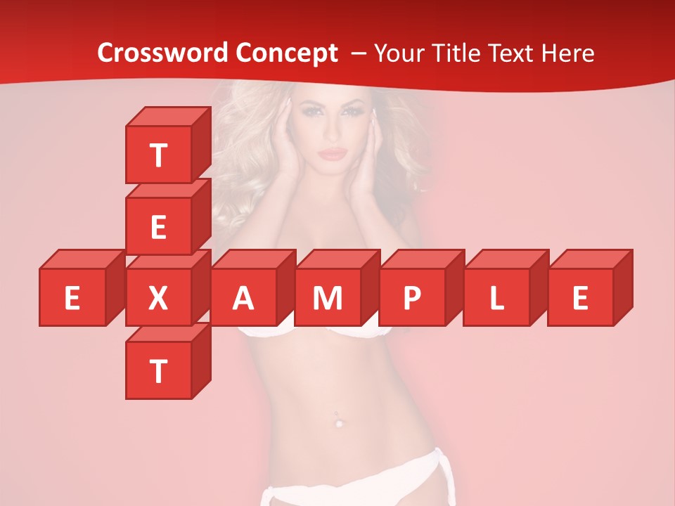 Curvaceous Breasts Beautiful PowerPoint Template