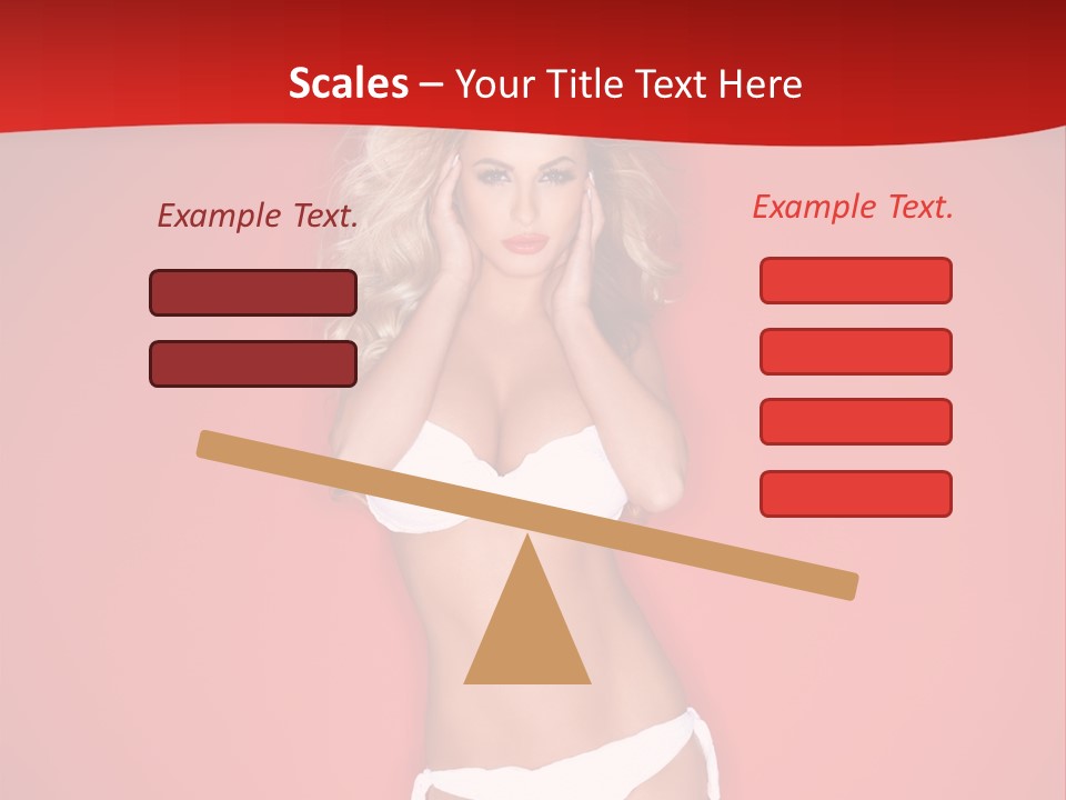 Curvaceous Breasts Beautiful PowerPoint Template