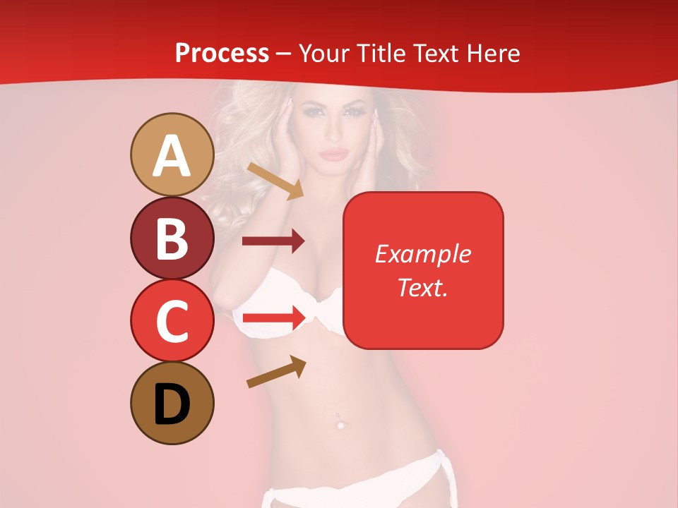 Curvaceous Breasts Beautiful PowerPoint Template