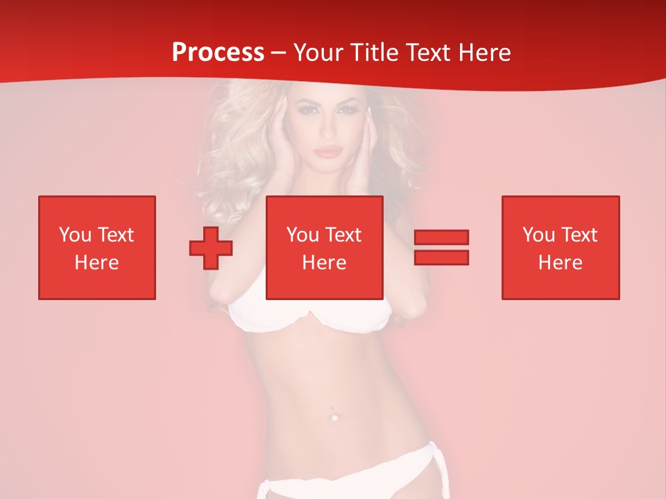 Curvaceous Breasts Beautiful PowerPoint Template