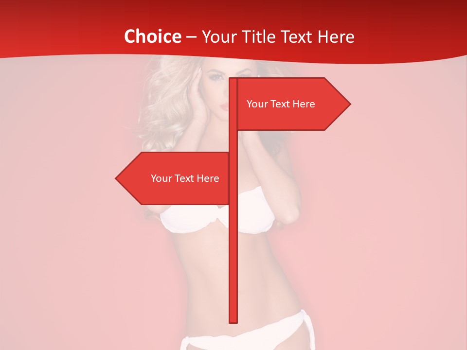 Curvaceous Breasts Beautiful PowerPoint Template