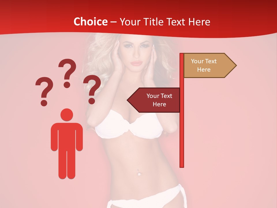Curvaceous Breasts Beautiful PowerPoint Template
