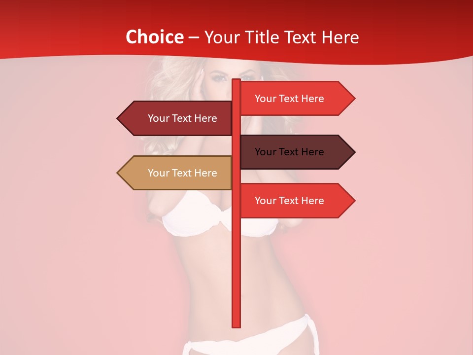Curvaceous Breasts Beautiful PowerPoint Template