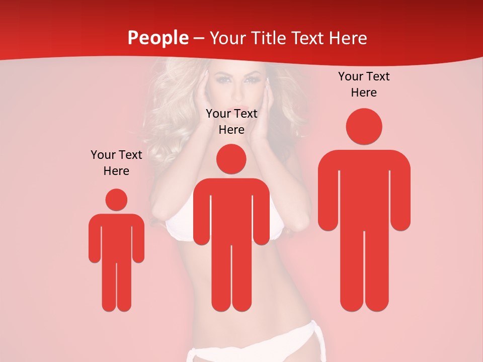 Curvaceous Breasts Beautiful PowerPoint Template