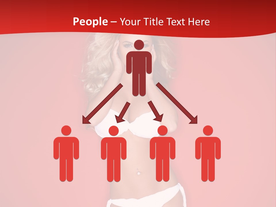 Curvaceous Breasts Beautiful PowerPoint Template