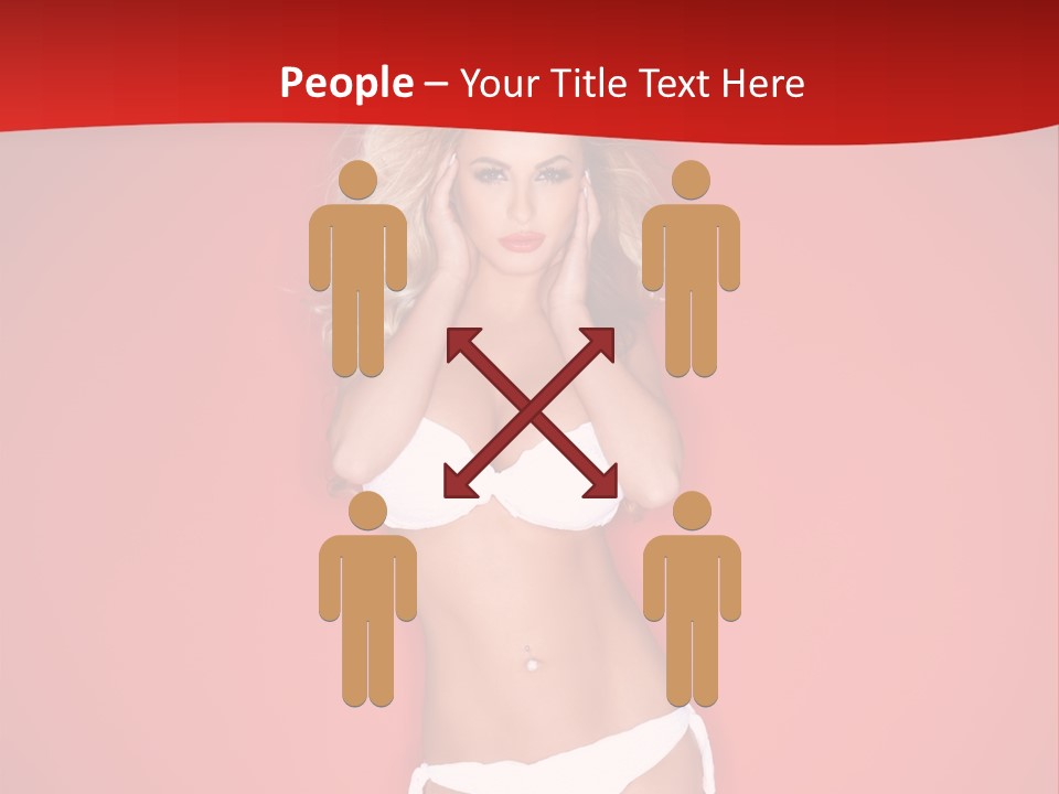 Curvaceous Breasts Beautiful PowerPoint Template