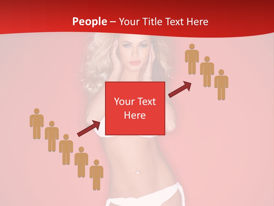 Curvaceous Breasts Beautiful PowerPoint Template