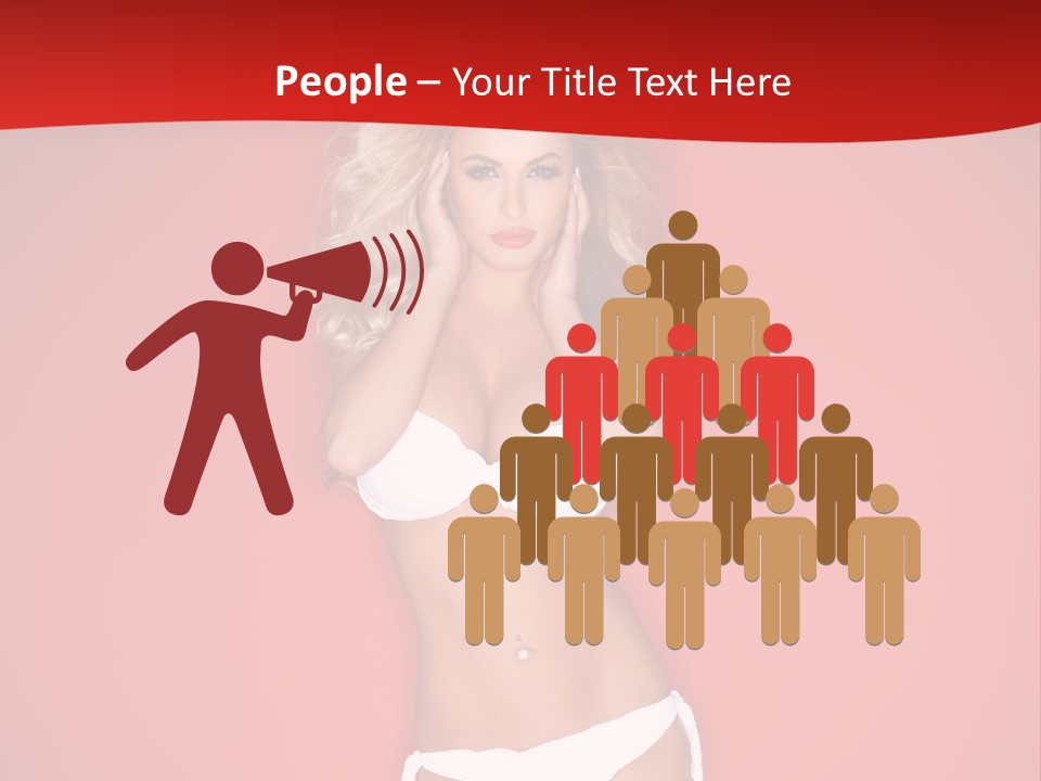 Curvaceous Breasts Beautiful PowerPoint Template