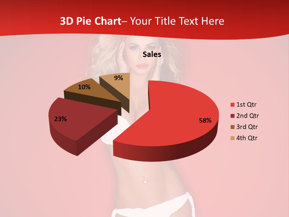 Curvaceous Breasts Beautiful PowerPoint Template