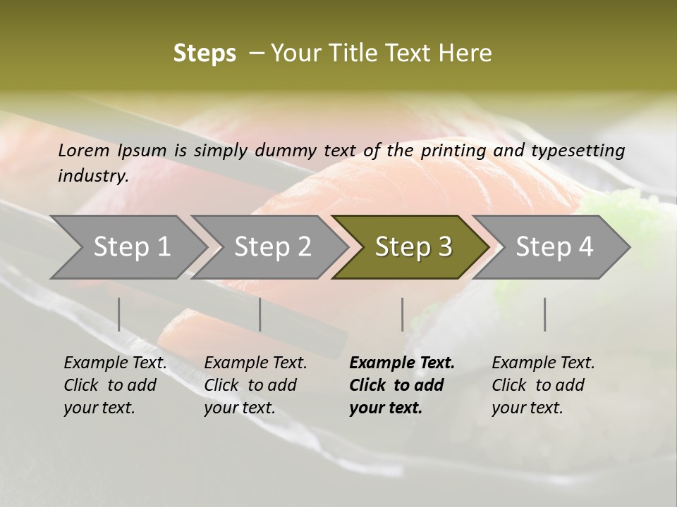 Maki Diet Food Bonito PowerPoint Template