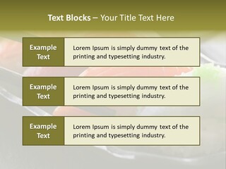 Maki Diet Food Bonito PowerPoint Template