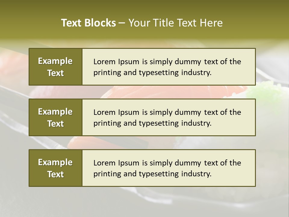 Maki Diet Food Bonito PowerPoint Template