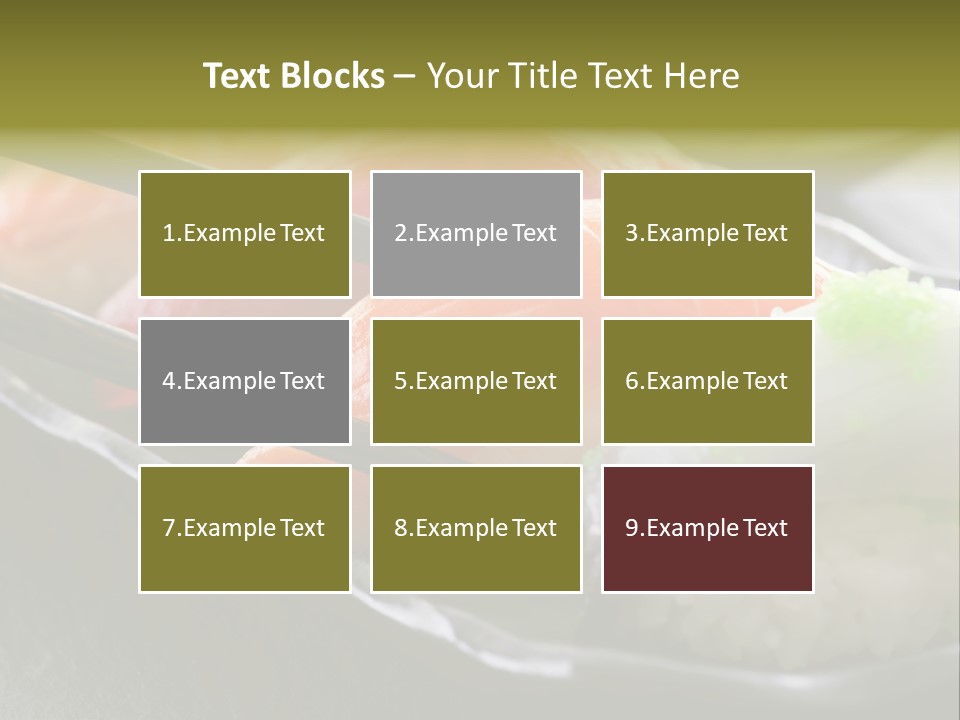 Maki Diet Food Bonito PowerPoint Template