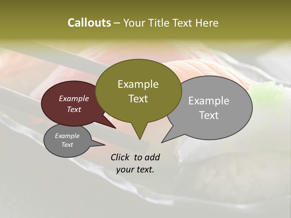 Maki Diet Food Bonito PowerPoint Template