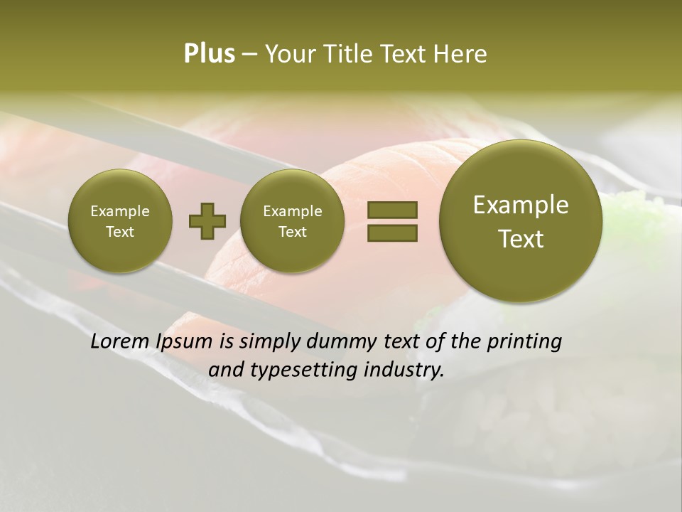 Maki Diet Food Bonito PowerPoint Template