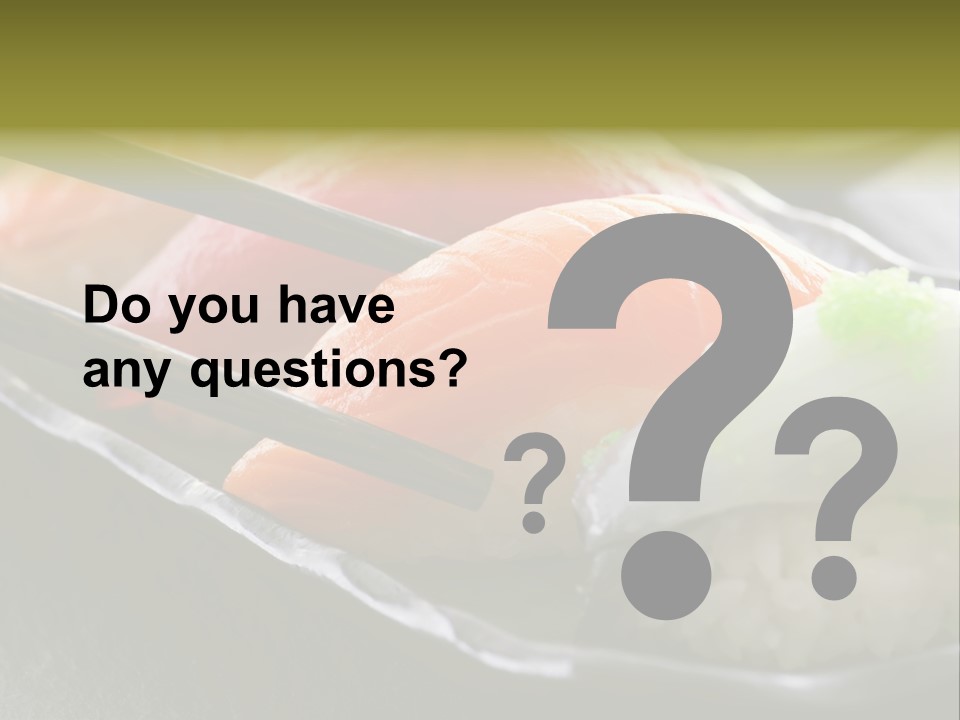 Maki Diet Food Bonito PowerPoint Template