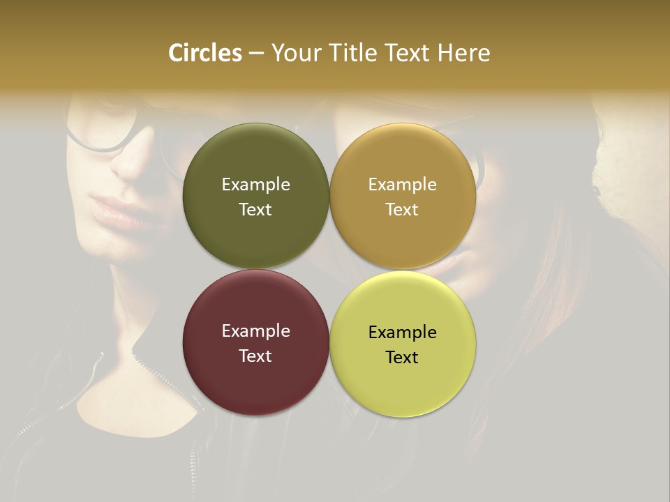 Portrait Couple Brother PowerPoint Template