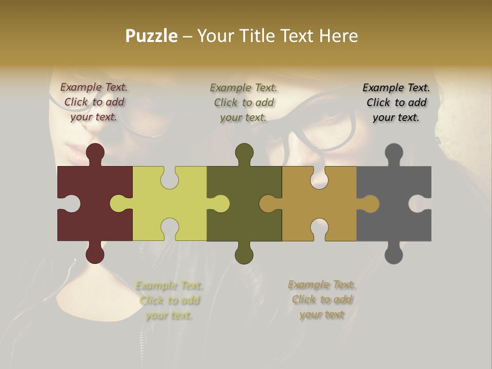 Portrait Couple Brother PowerPoint Template