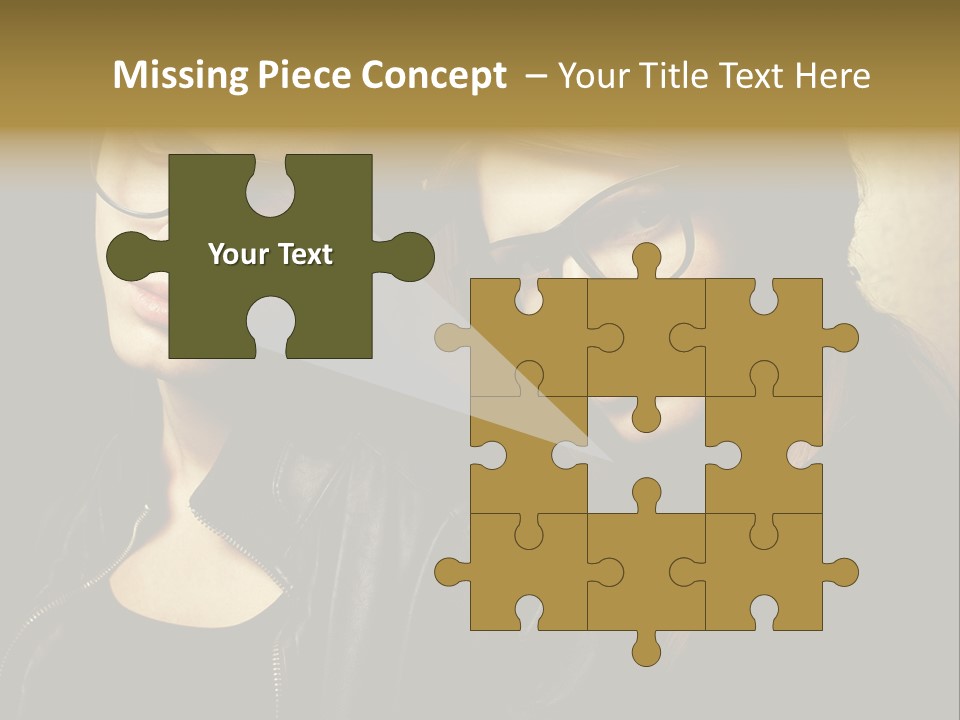 Portrait Couple Brother PowerPoint Template