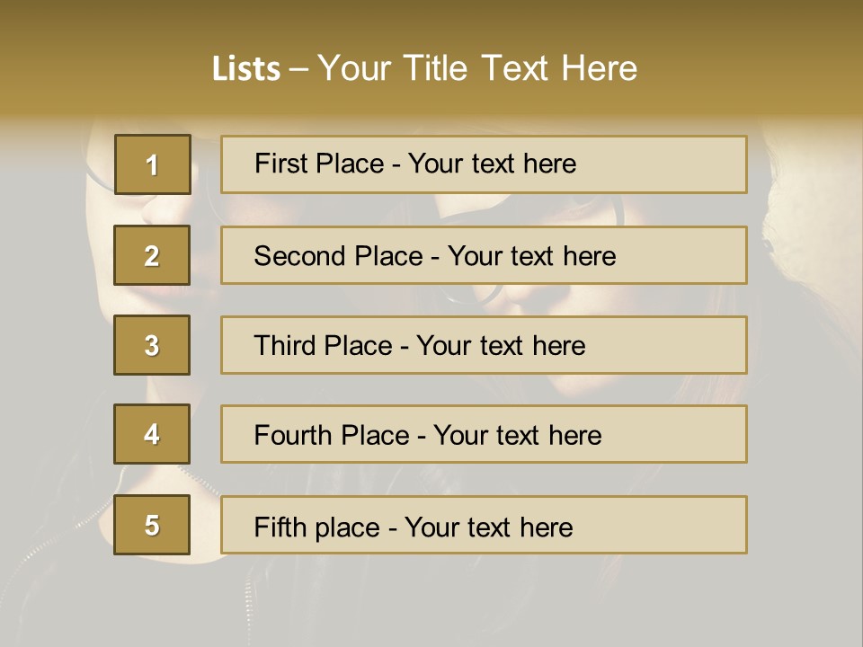 Portrait Couple Brother PowerPoint Template