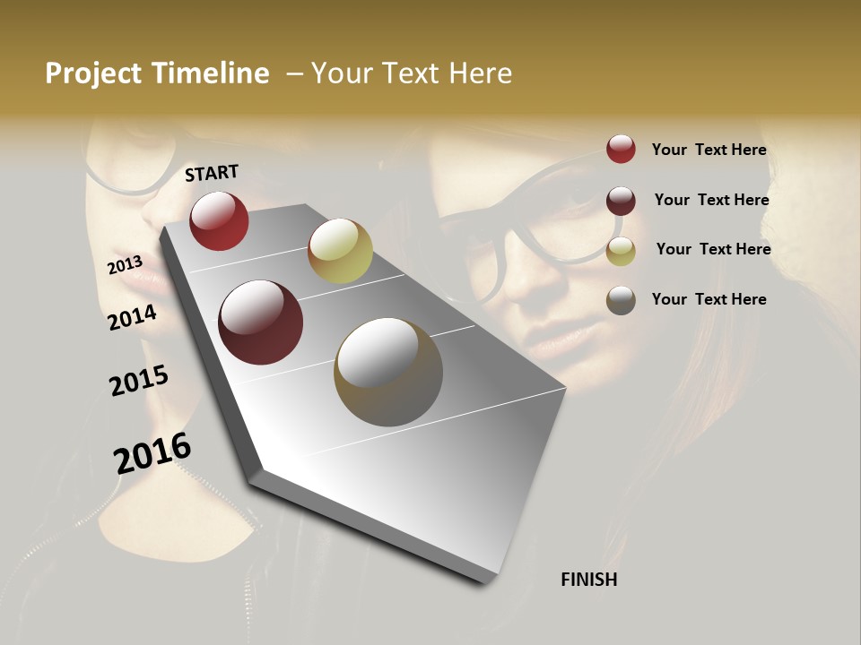 Portrait Couple Brother PowerPoint Template