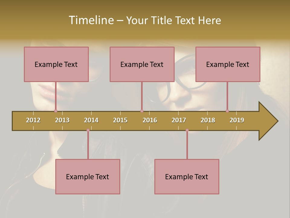 Portrait Couple Brother PowerPoint Template