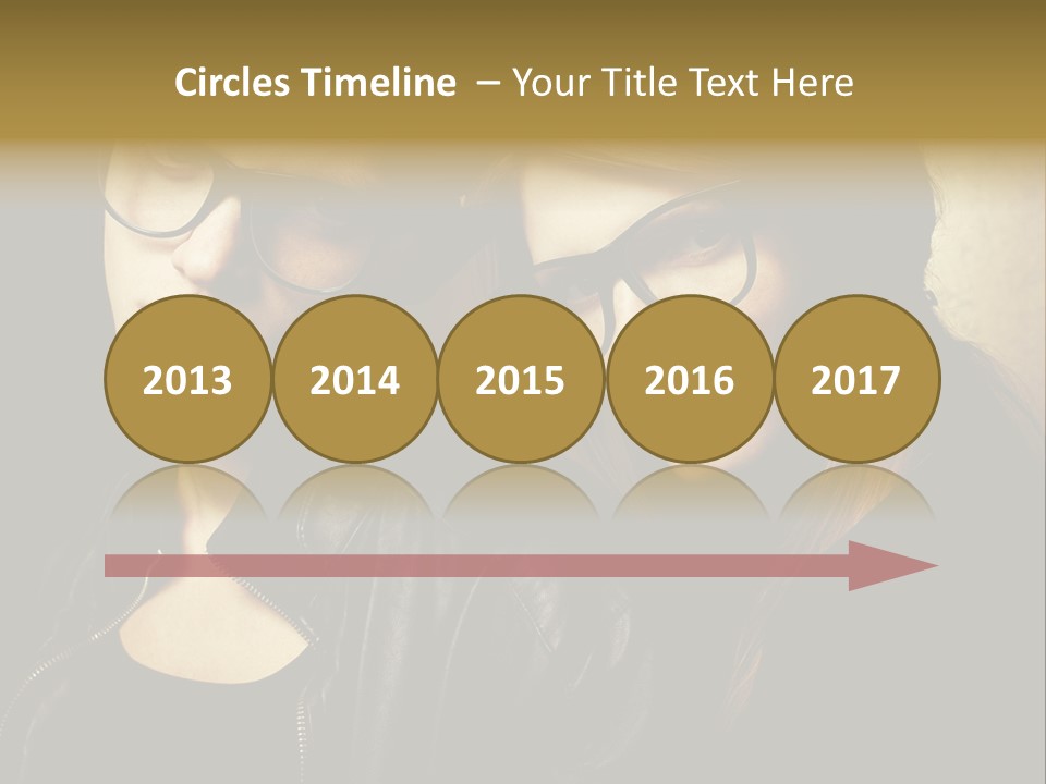 Portrait Couple Brother PowerPoint Template