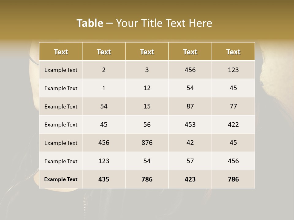 Portrait Couple Brother PowerPoint Template