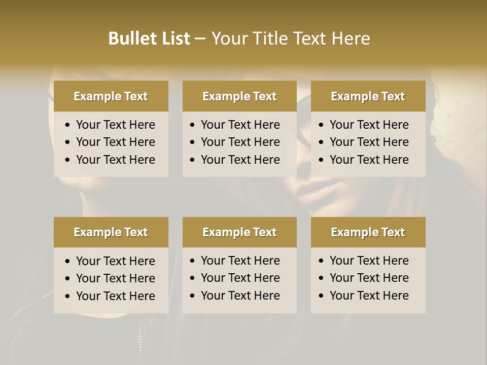 Portrait Couple Brother PowerPoint Template