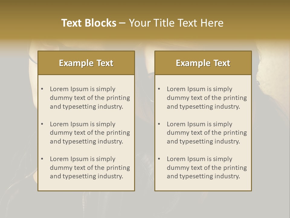 Portrait Couple Brother PowerPoint Template