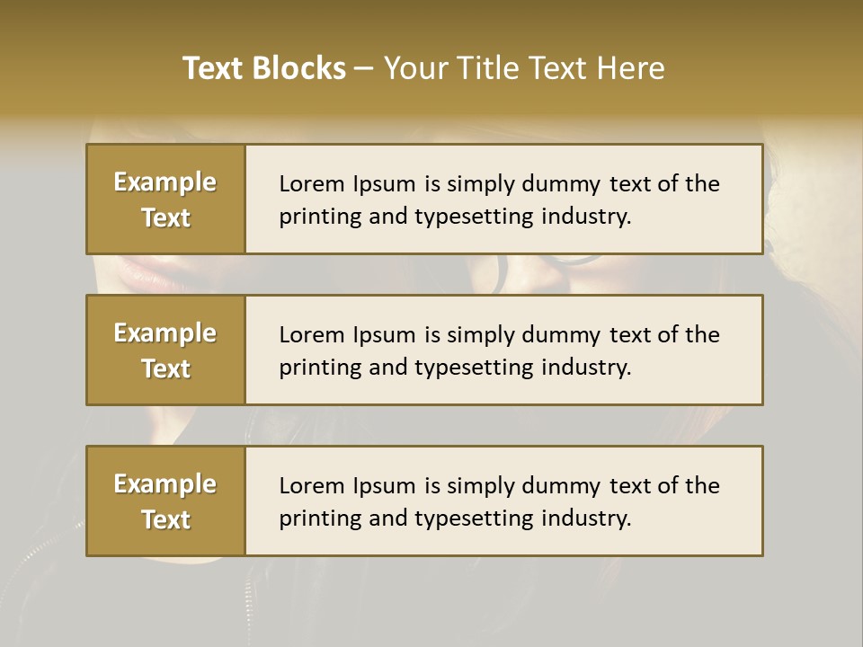 Portrait Couple Brother PowerPoint Template