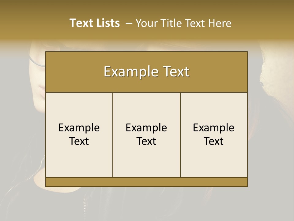 Portrait Couple Brother PowerPoint Template