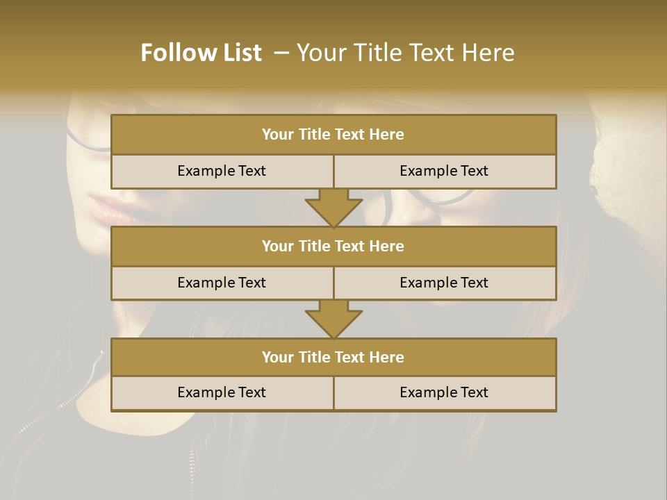 Portrait Couple Brother PowerPoint Template