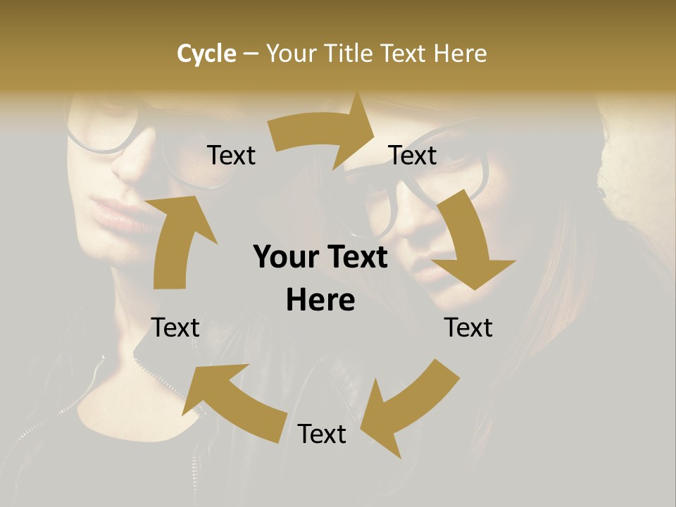 Portrait Couple Brother PowerPoint Template