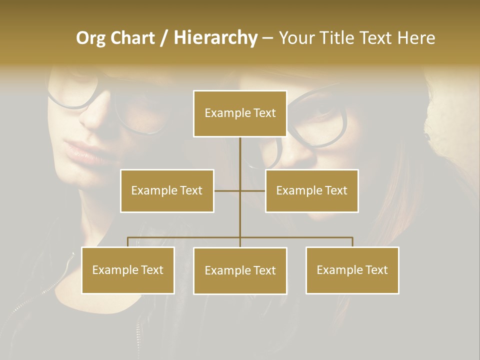 Portrait Couple Brother PowerPoint Template