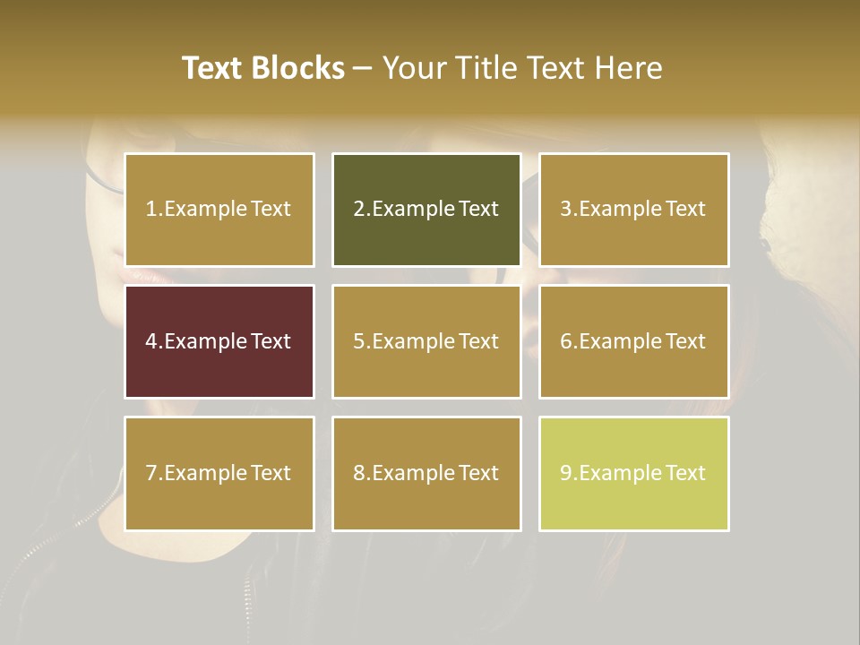 Portrait Couple Brother PowerPoint Template