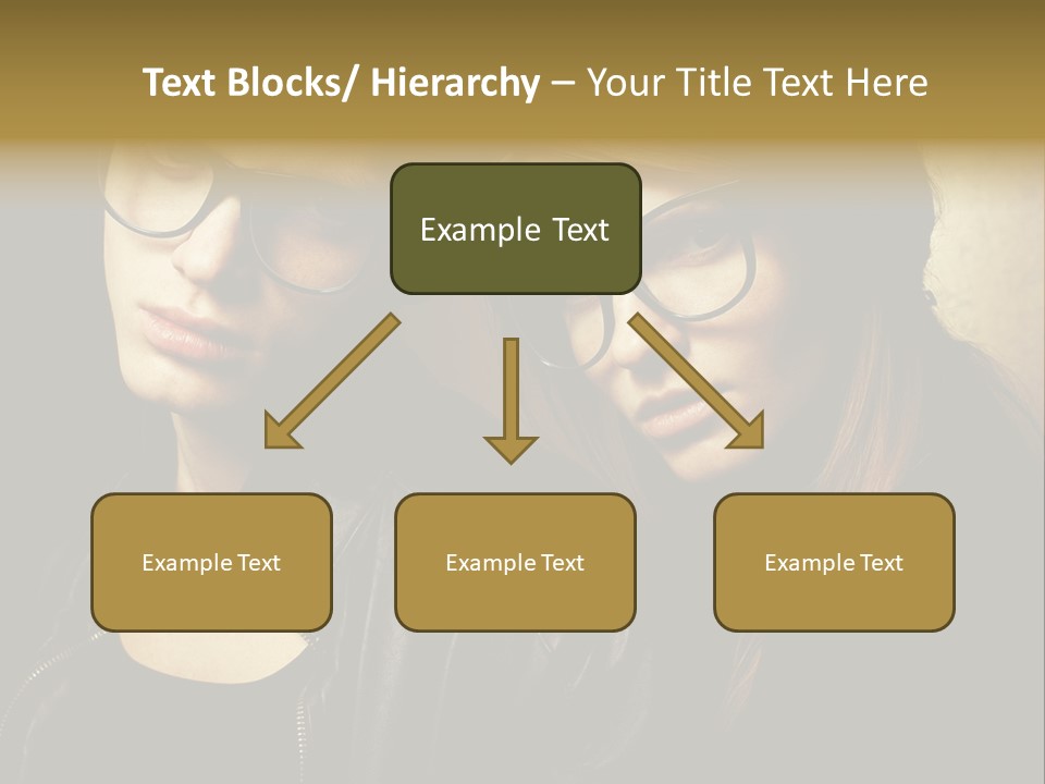 Portrait Couple Brother PowerPoint Template