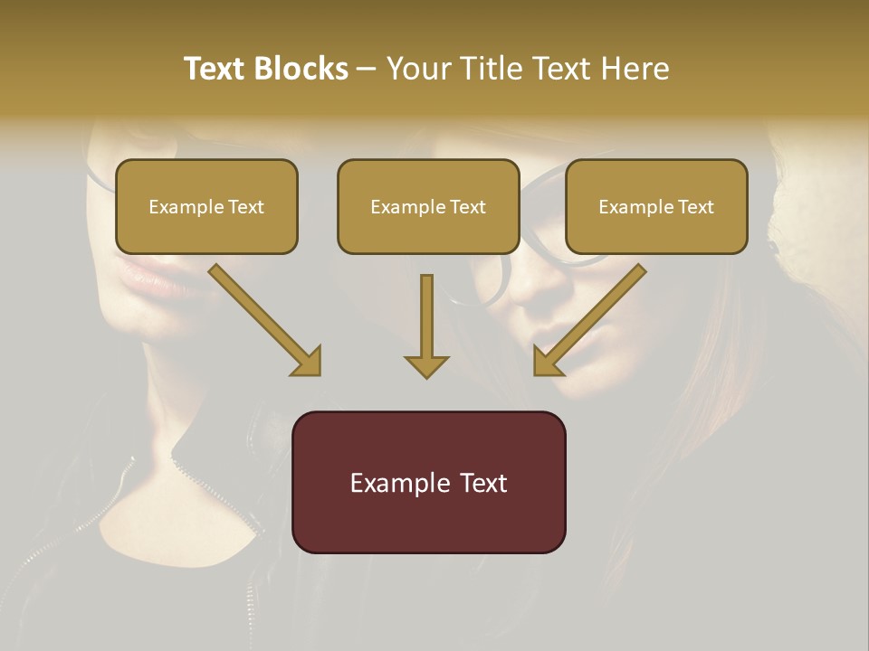 Portrait Couple Brother PowerPoint Template