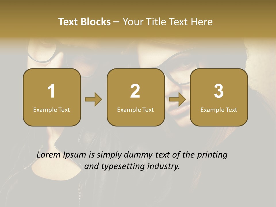 Portrait Couple Brother PowerPoint Template