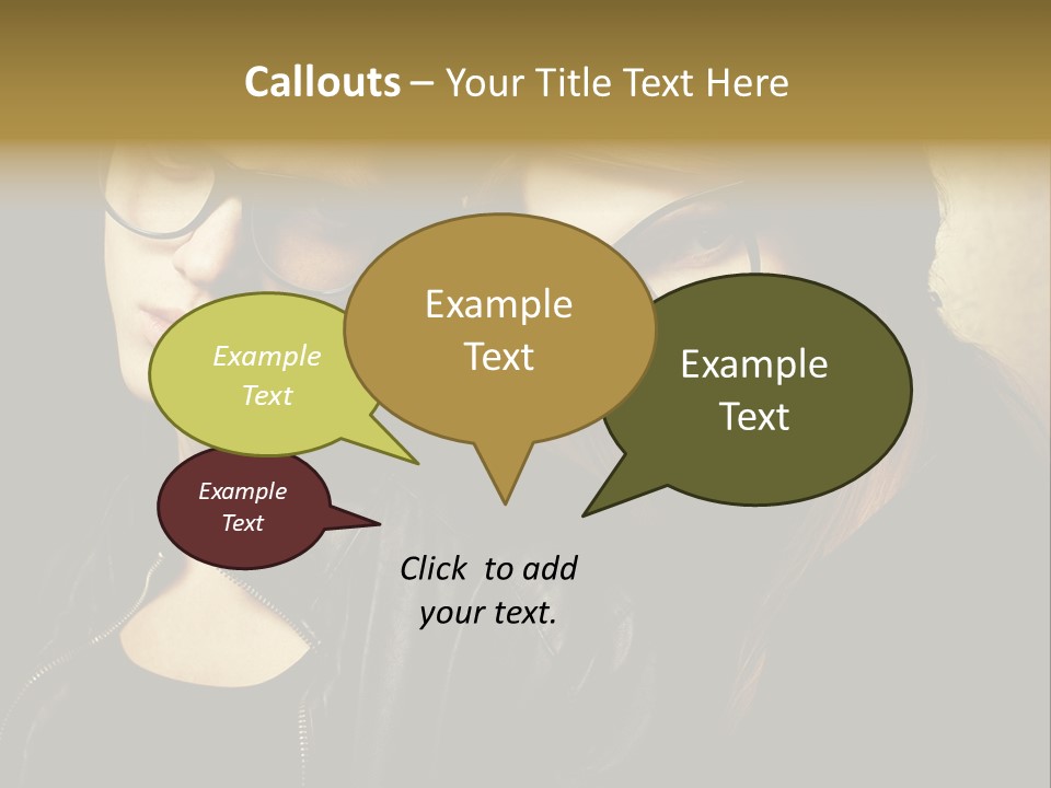 Portrait Couple Brother PowerPoint Template