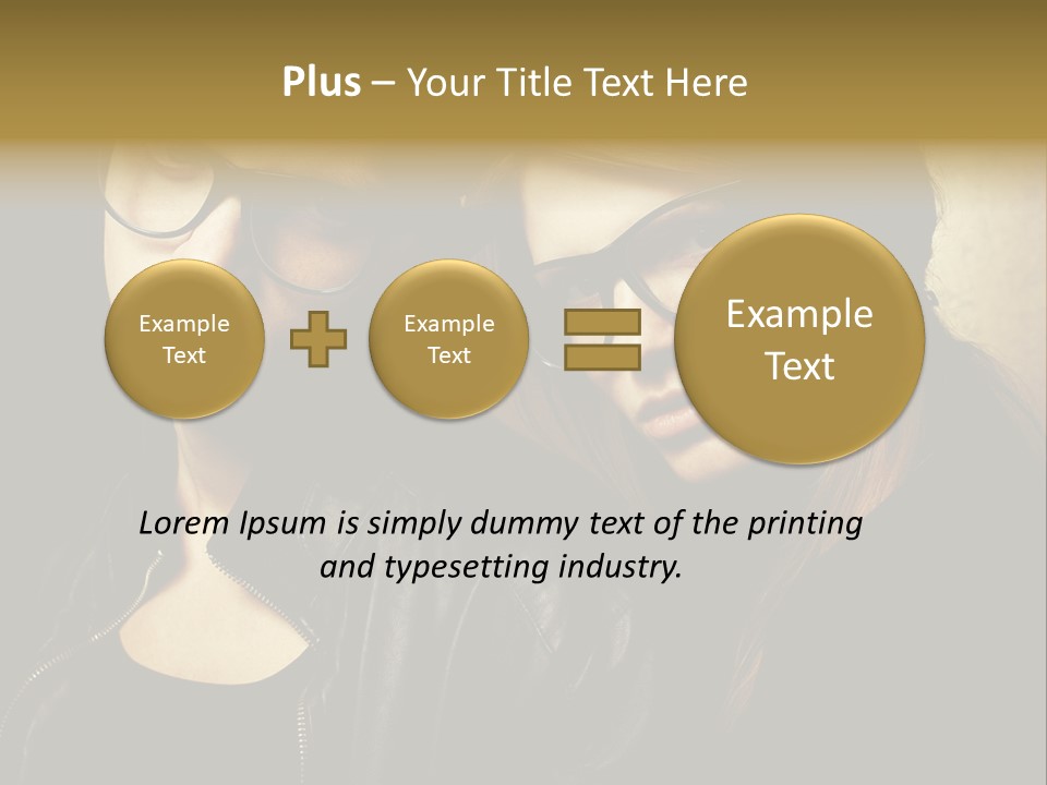 Portrait Couple Brother PowerPoint Template