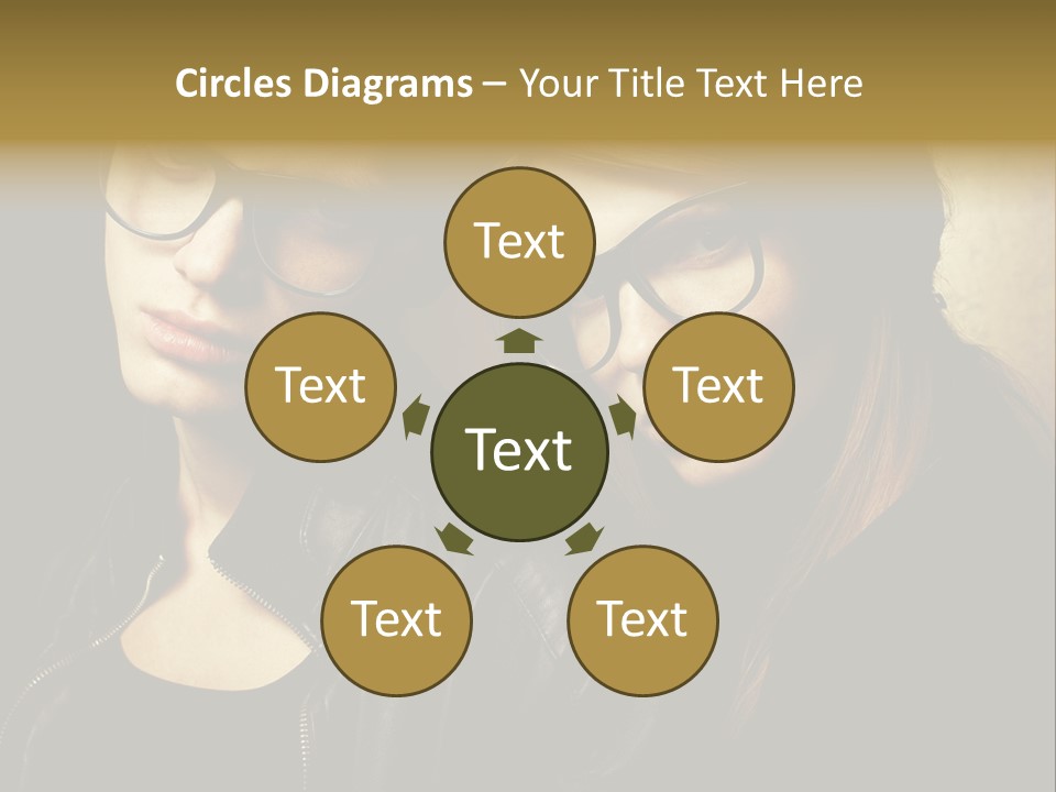 Portrait Couple Brother PowerPoint Template