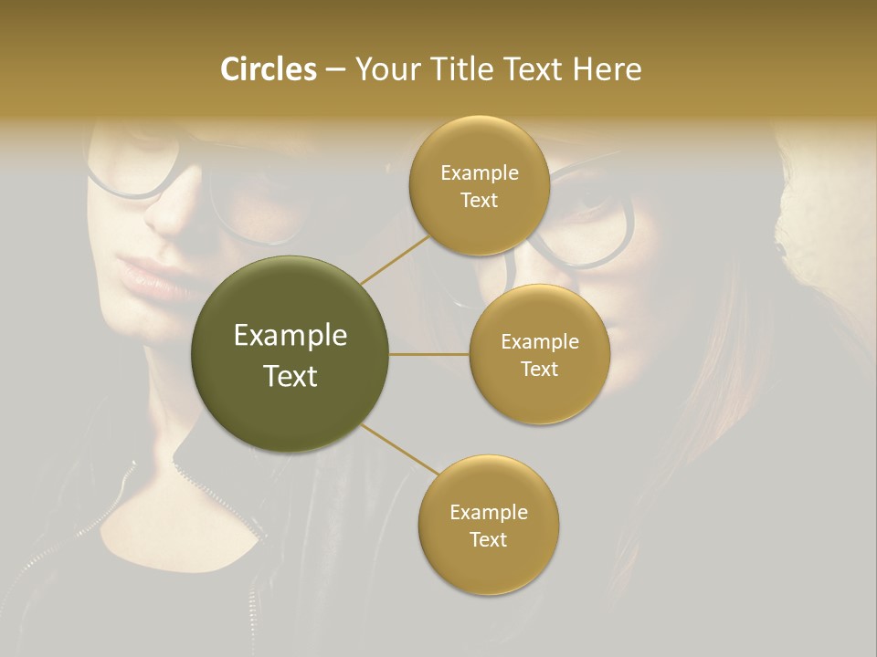 Portrait Couple Brother PowerPoint Template