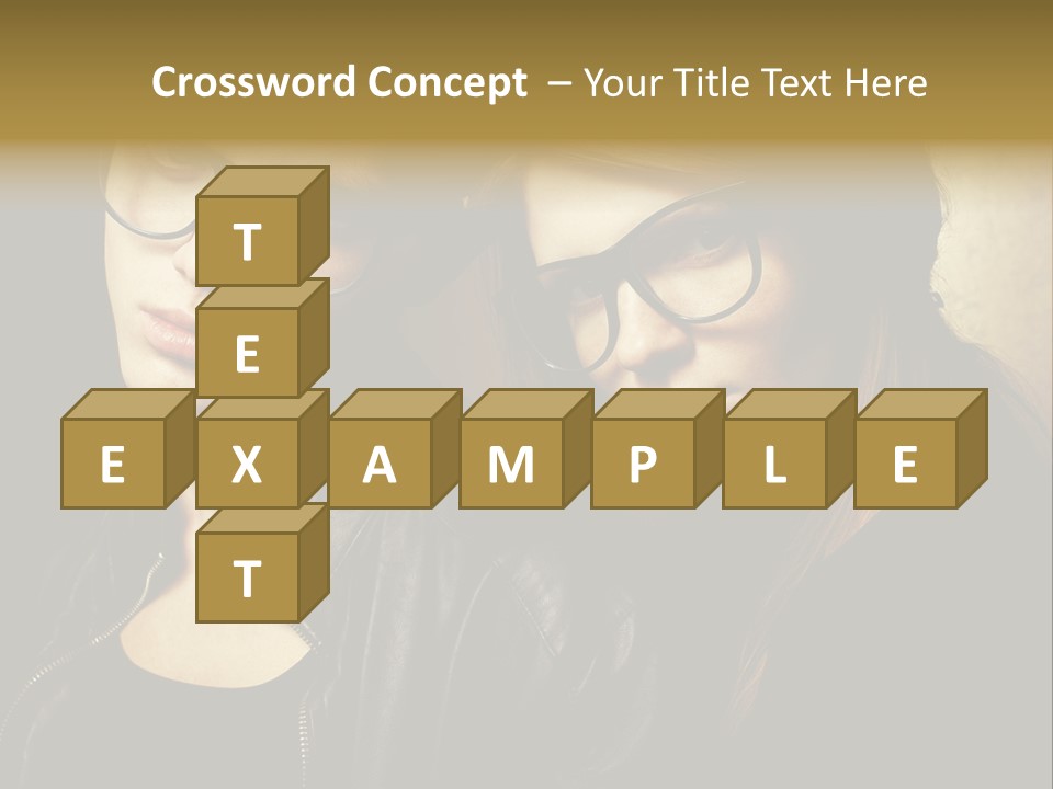 Portrait Couple Brother PowerPoint Template