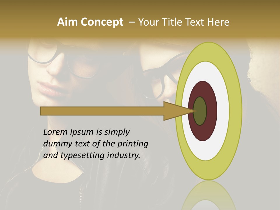 Portrait Couple Brother PowerPoint Template