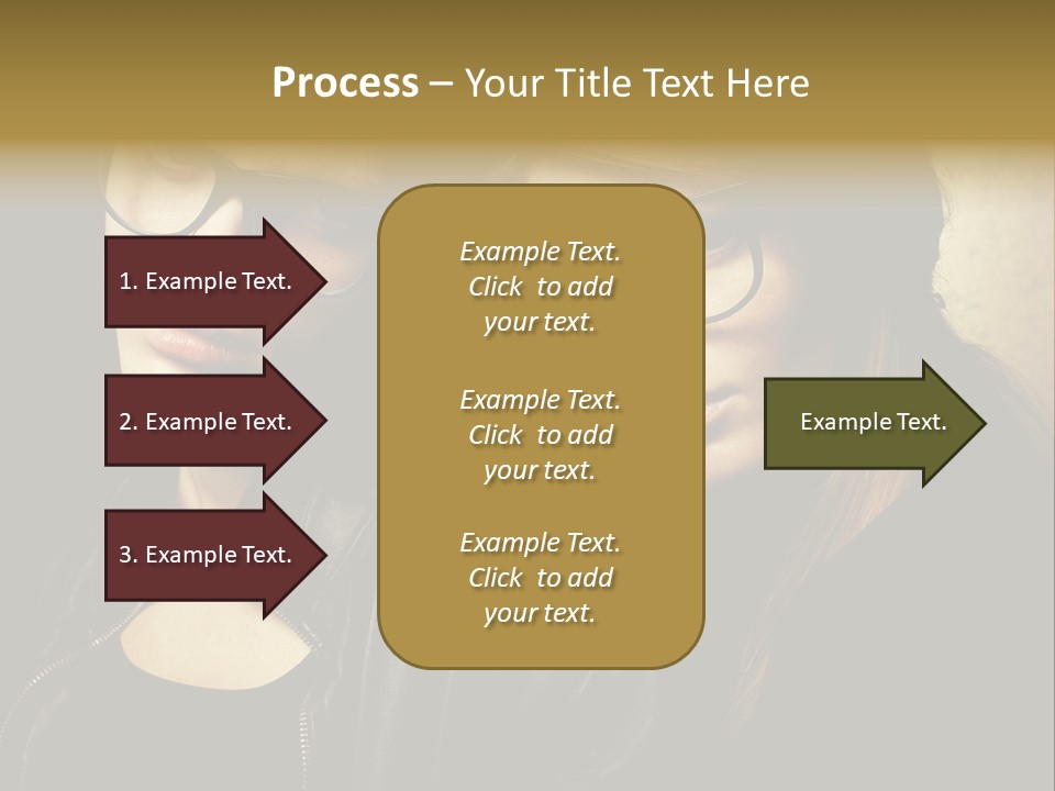 Portrait Couple Brother PowerPoint Template