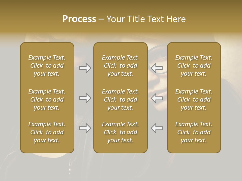 Portrait Couple Brother PowerPoint Template