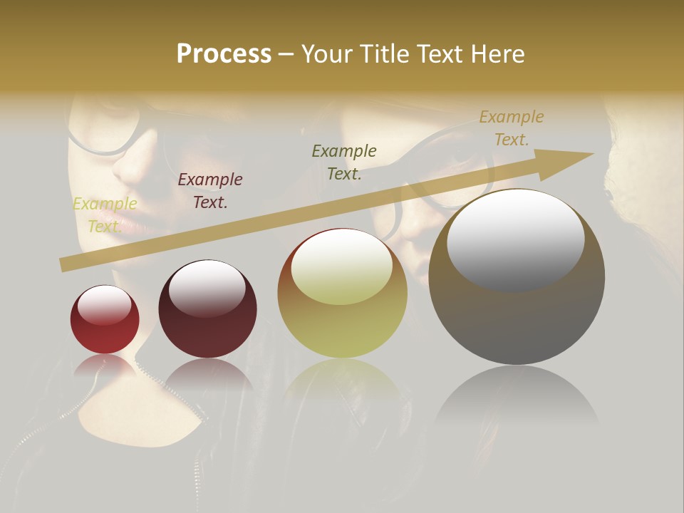 Portrait Couple Brother PowerPoint Template